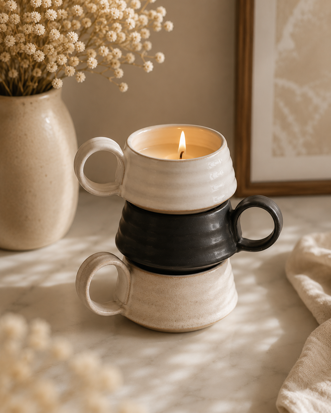 Ceramic Tea Light Candles