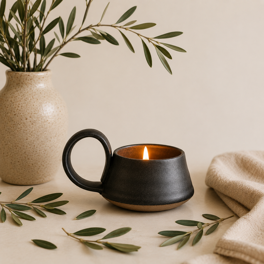 Black Tea Lite Candle