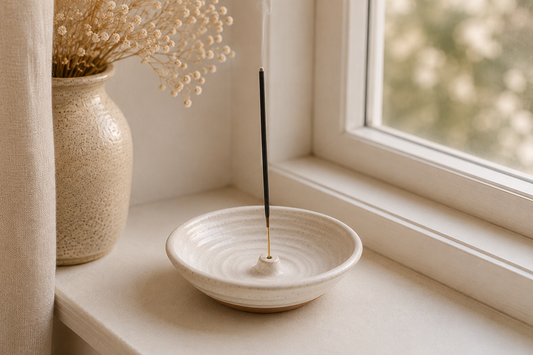 Off White Incense Burner
